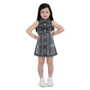 AC/DC Toddler Girl Denim Sleeveless Dress, Sizes 12 Months-5T
